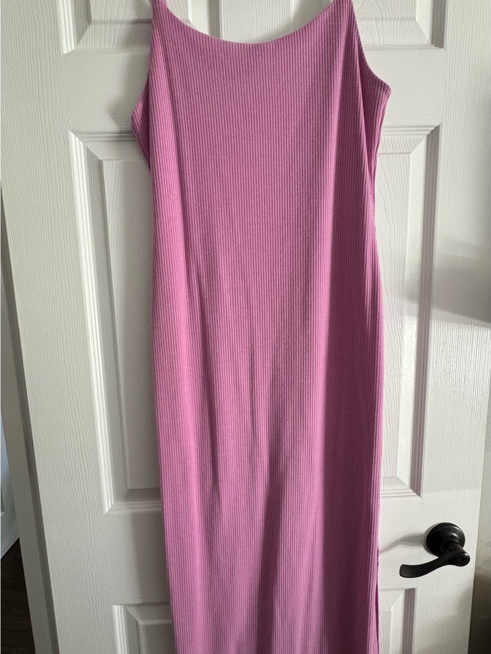 Vici Ribbed Maxi Dress in Rose Pink